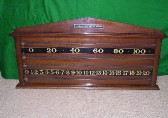 SB003  Norval & Sons c1870 walnut slider scoreboard