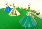 brass bar with various coolie shades